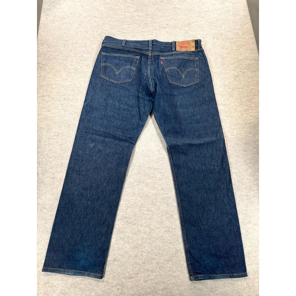 Levi's 501 Original Jeans Men 40x34 Blue Denim High Rise Button Fly Straight Leg